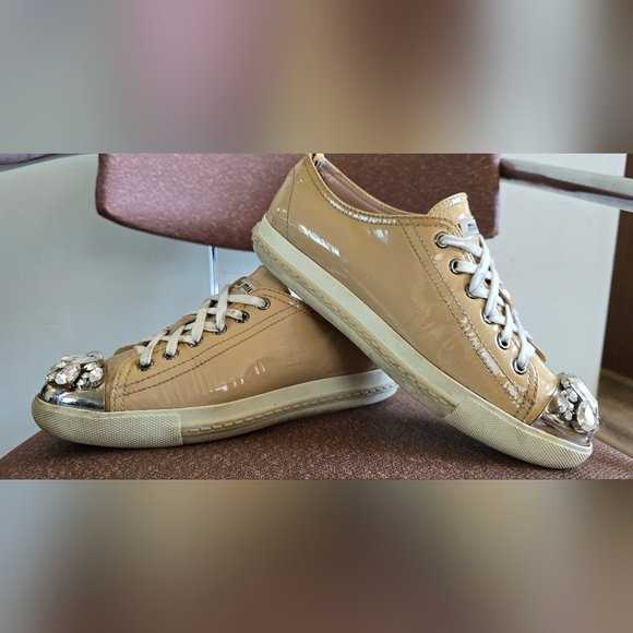 Miu Miu Patent Leather Sneakers - Picture 12 of 14